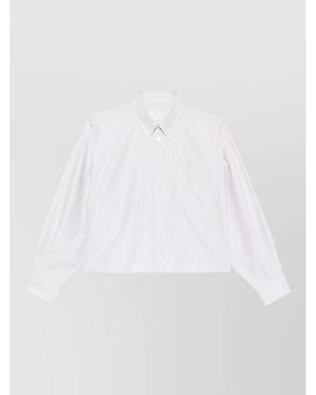 A.P.C. White Striped Cotton Shirt