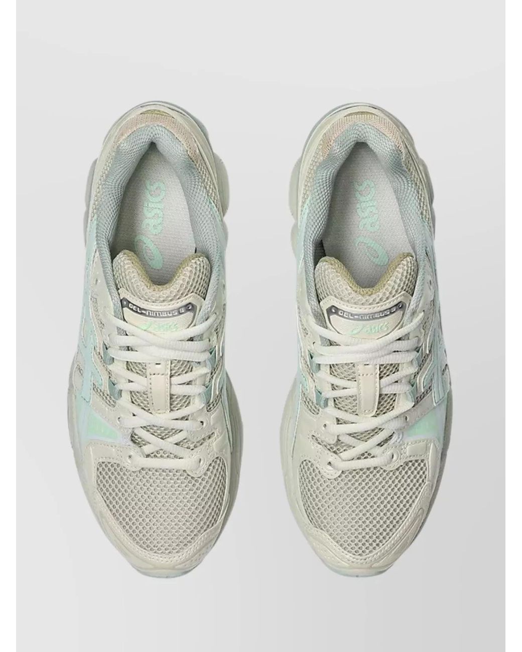 Asics Multicolor Synthetic Leather Gel-Nimbus 9 Low-Top Sneakers