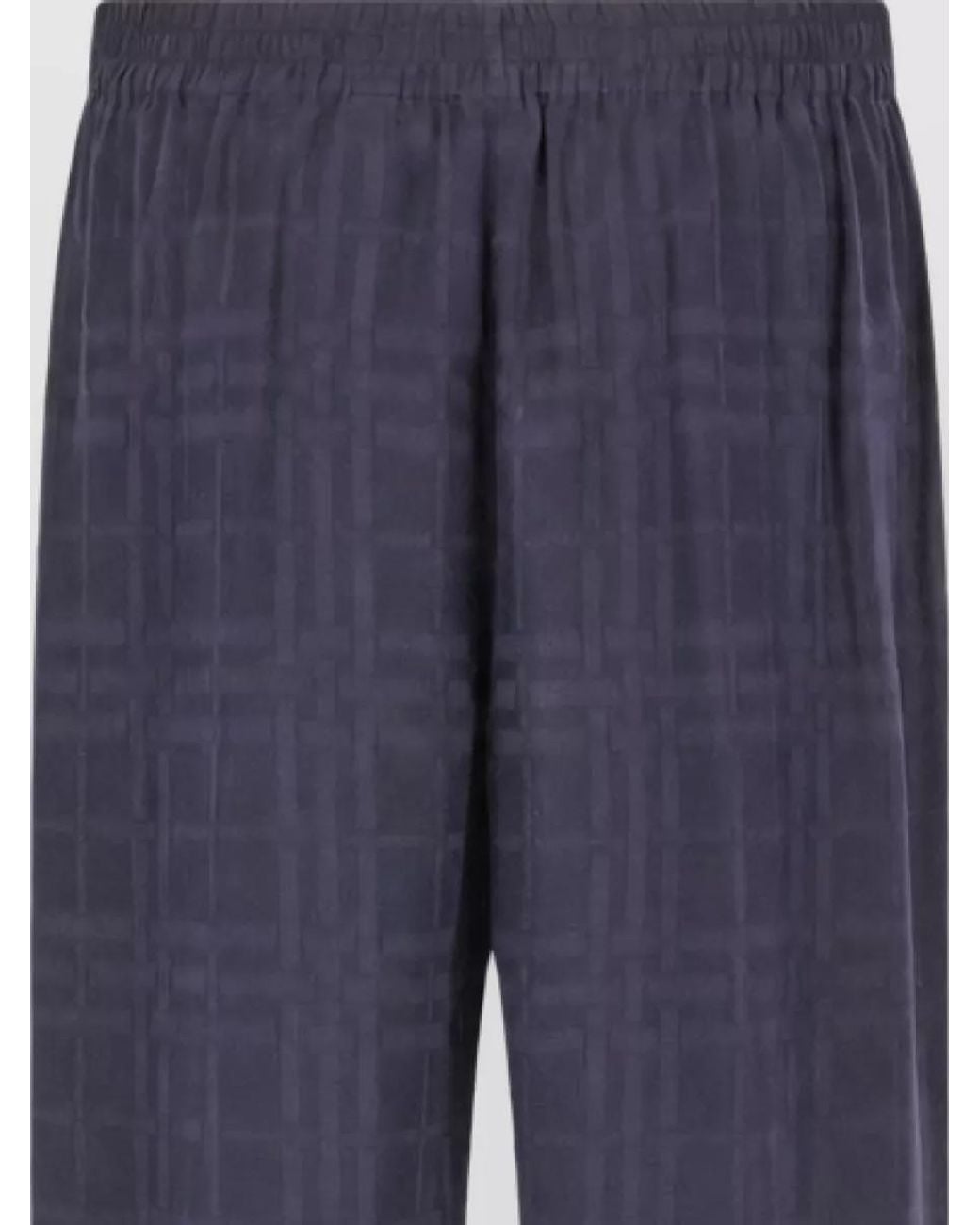 Burberry Blue Silk Pyjama Trousers