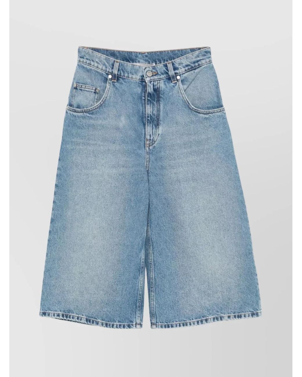 Stella McCartney Blue Denim Bermuda Shorts