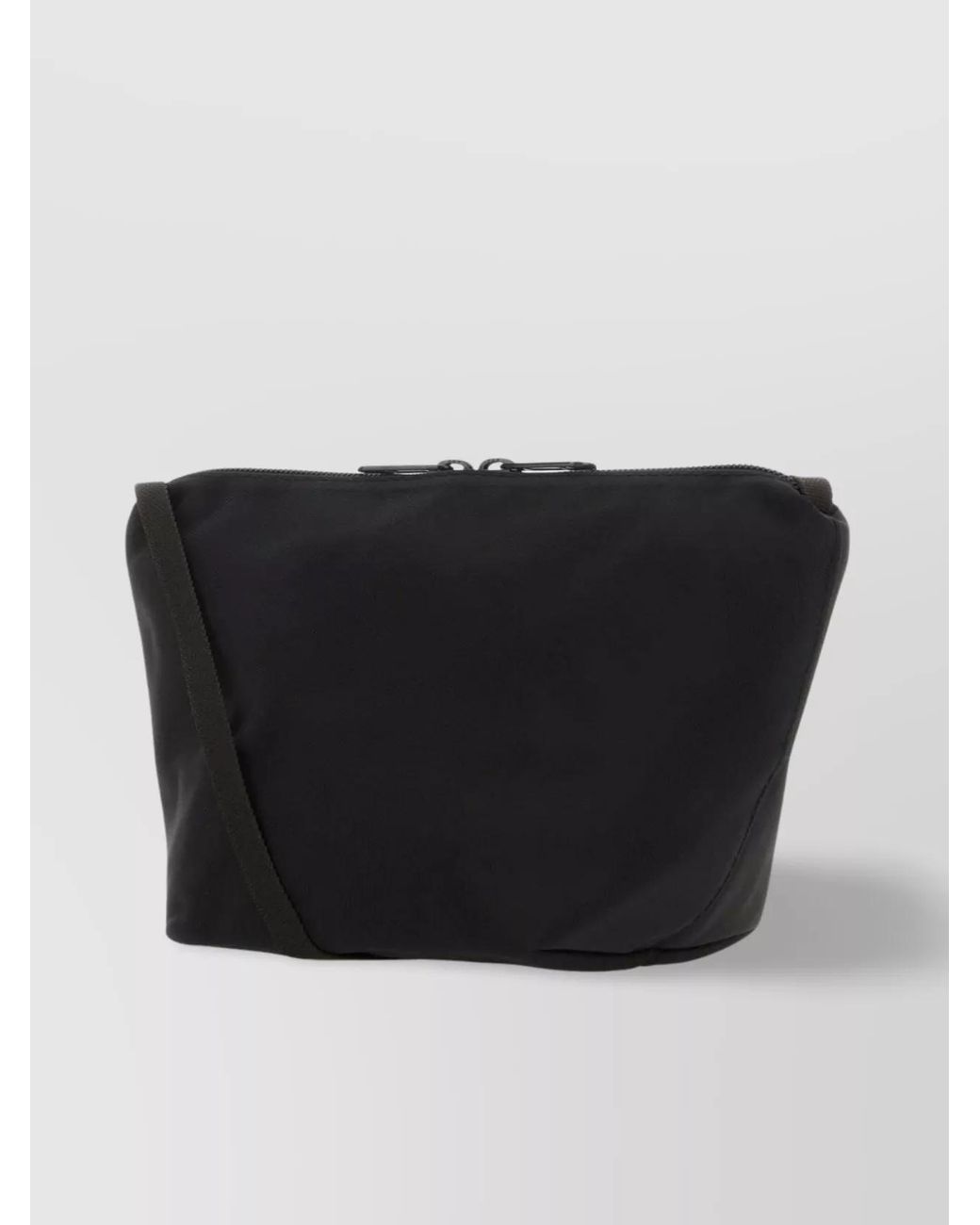 Herve Chapelier Black Crossbody Bag Canvas Detachable Strap