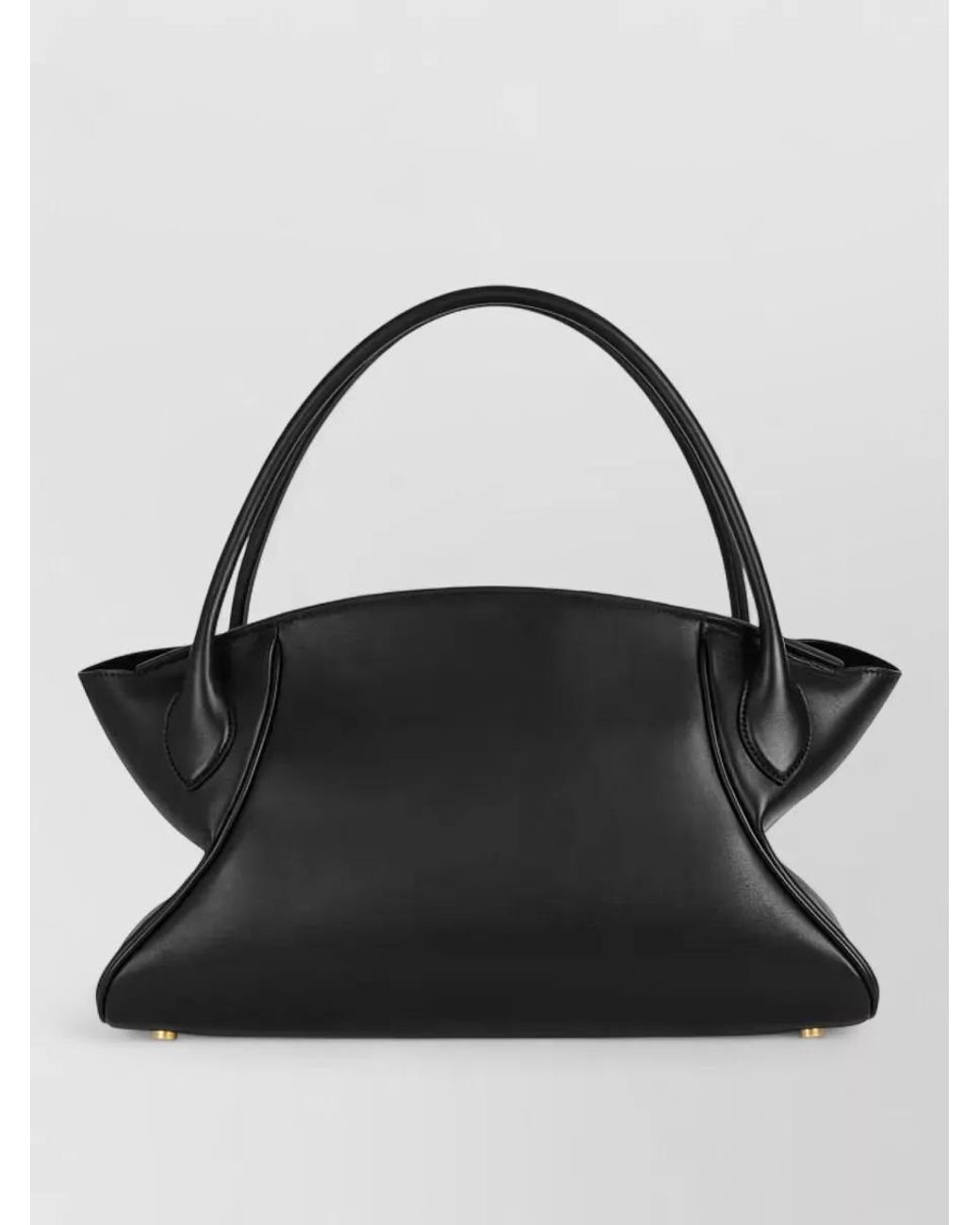 Balmain Black Classic Handle Bag M Leather Shoulder Bag