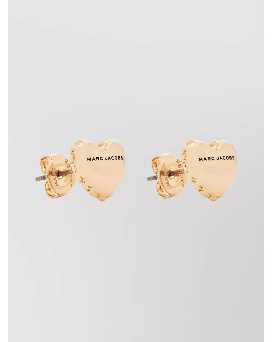 Marc Jacobs Natural Cubic Zirconia Heart Balloon Stud Earrings
