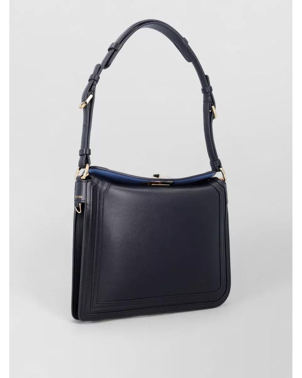 Lanvin Black Small Leather Shoulder Bag