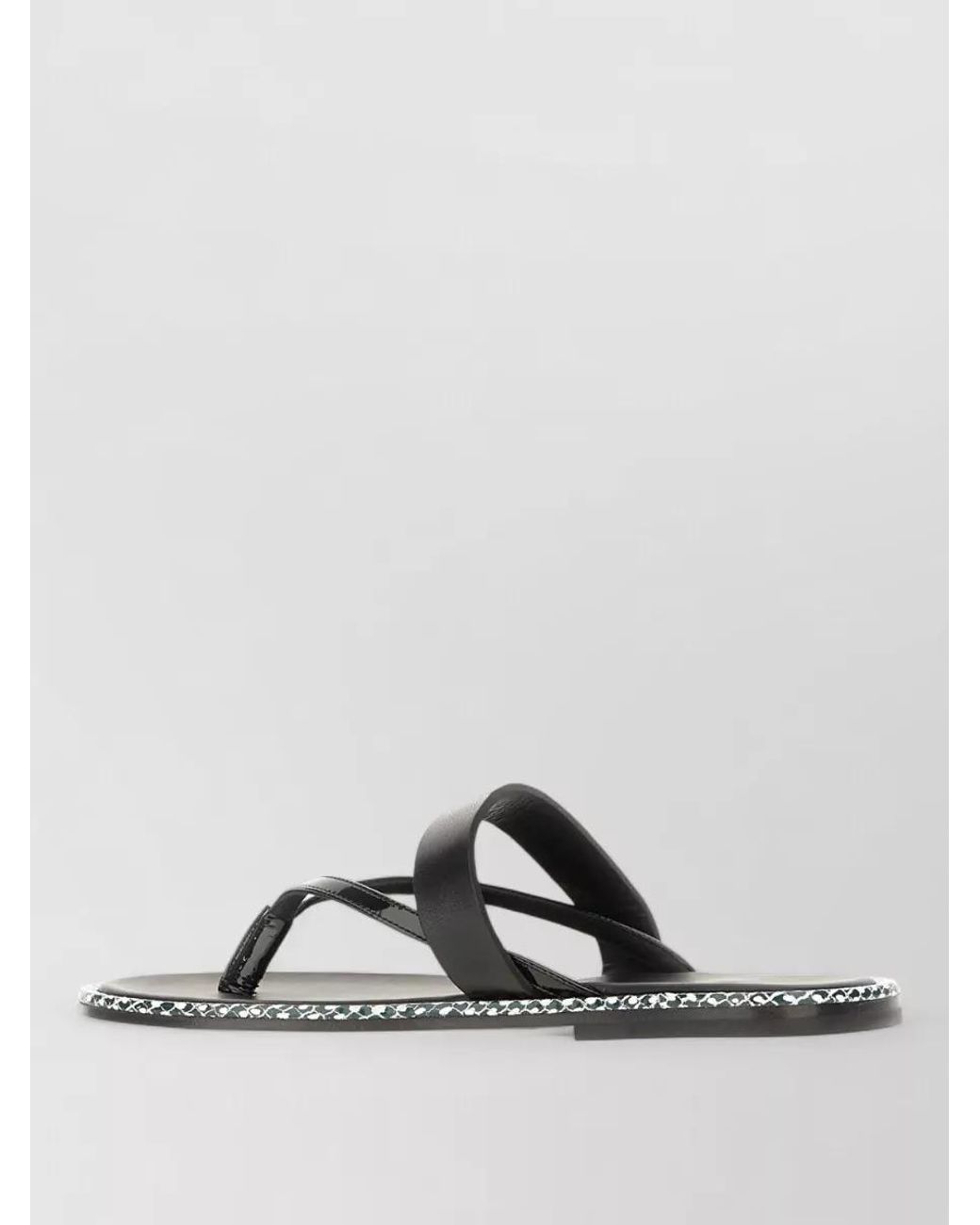 Dries Van Noten Multicolor Leather Thong Sandals