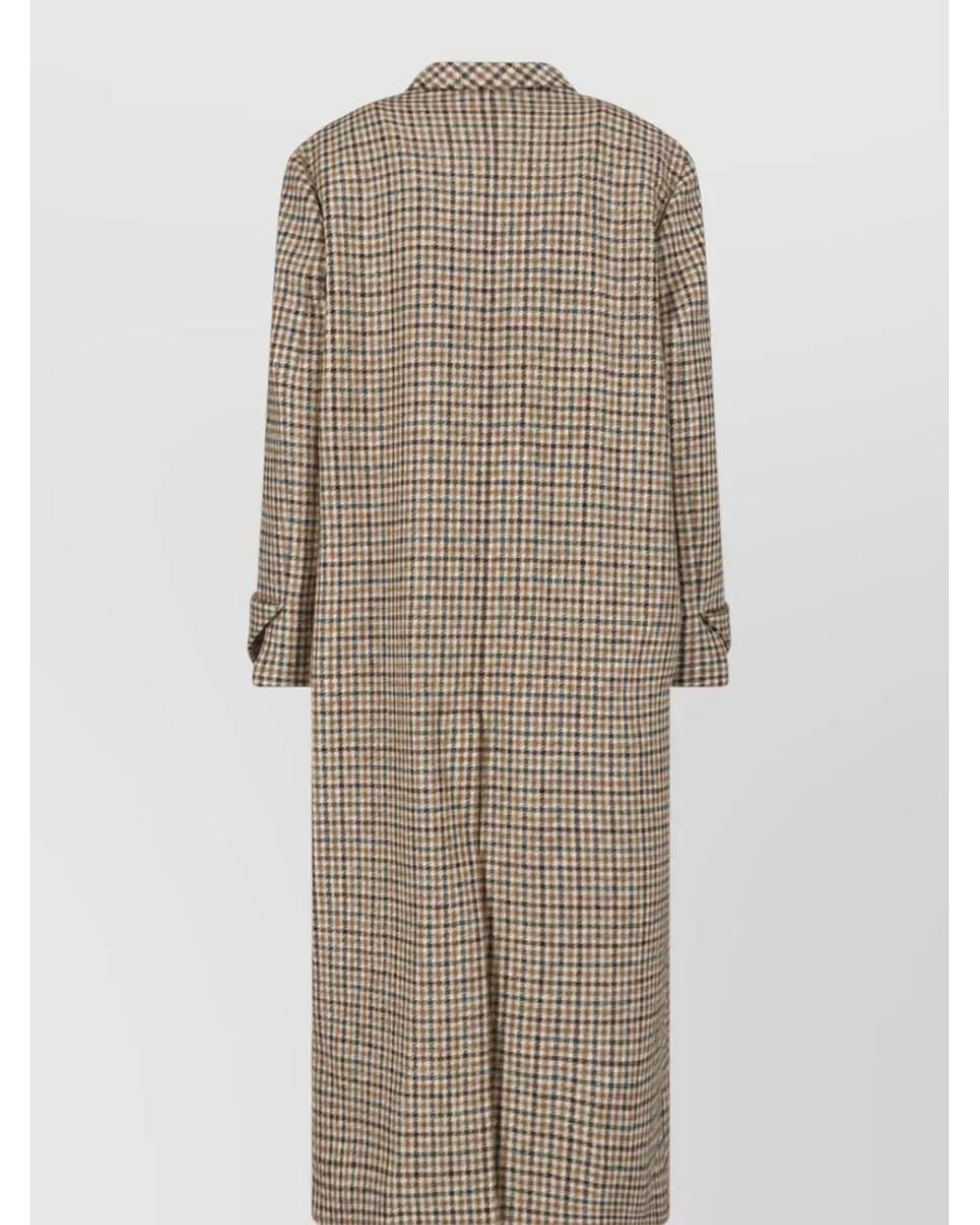 Sa Su Phi Natural Wool Trench Coat