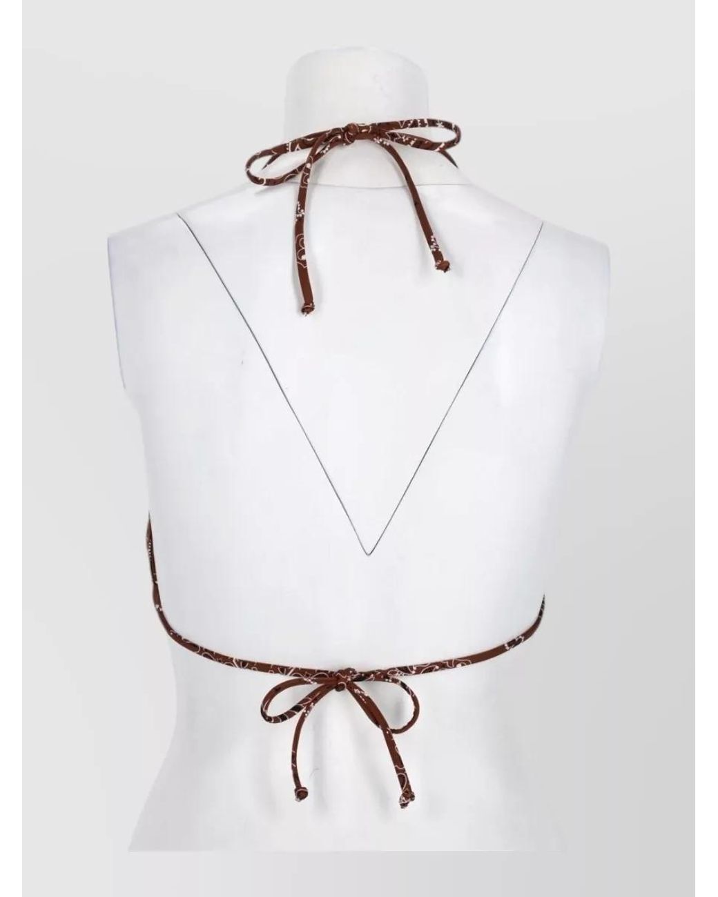 Mc2 Saint Barth Brown Leah Bikini Top