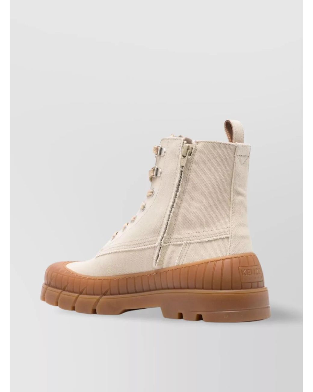 KENZO Natural Cotton Ankle Boots for men