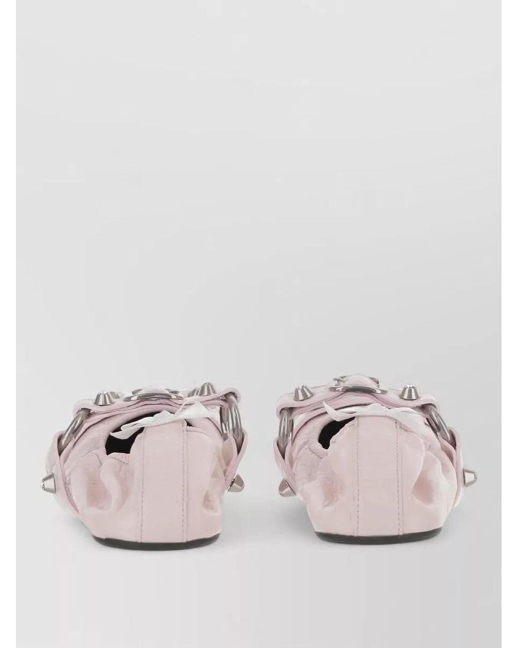 Balenciaga Multicolor Leather Ballerina Shoes