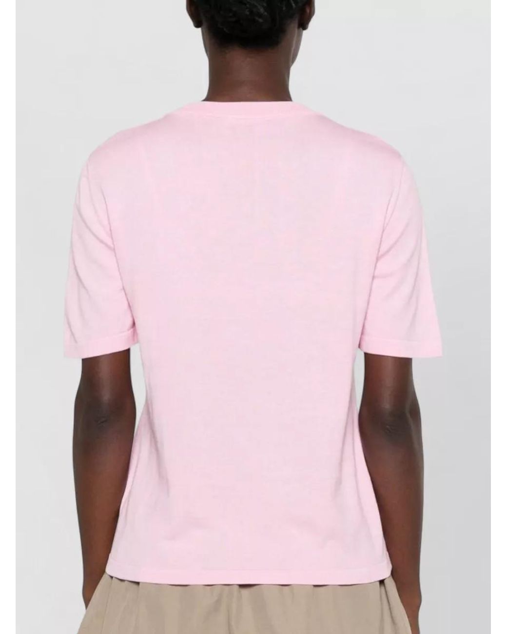 Moschino Pink Cotton Crewneck T-Shirt