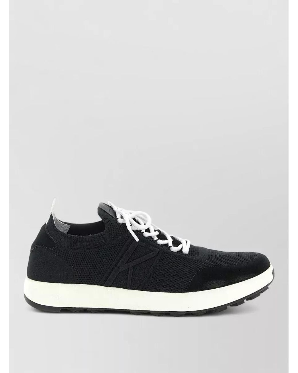 Kiton Blue Technical Cotton Sneakers for men