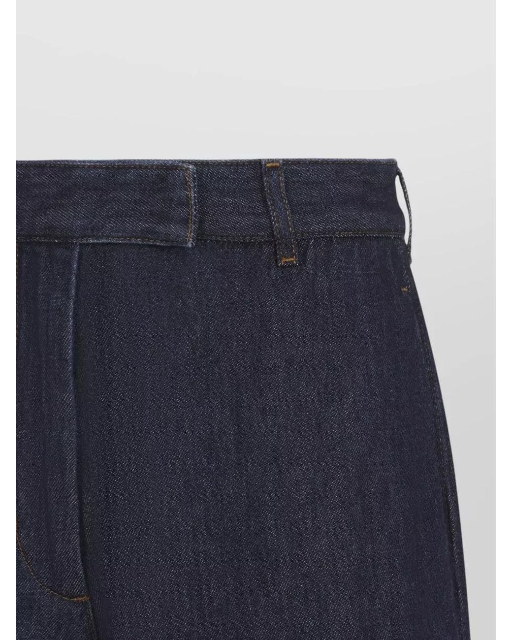 Dries Van Noten Blue Denim High-Rise Wide-Leg Jeans