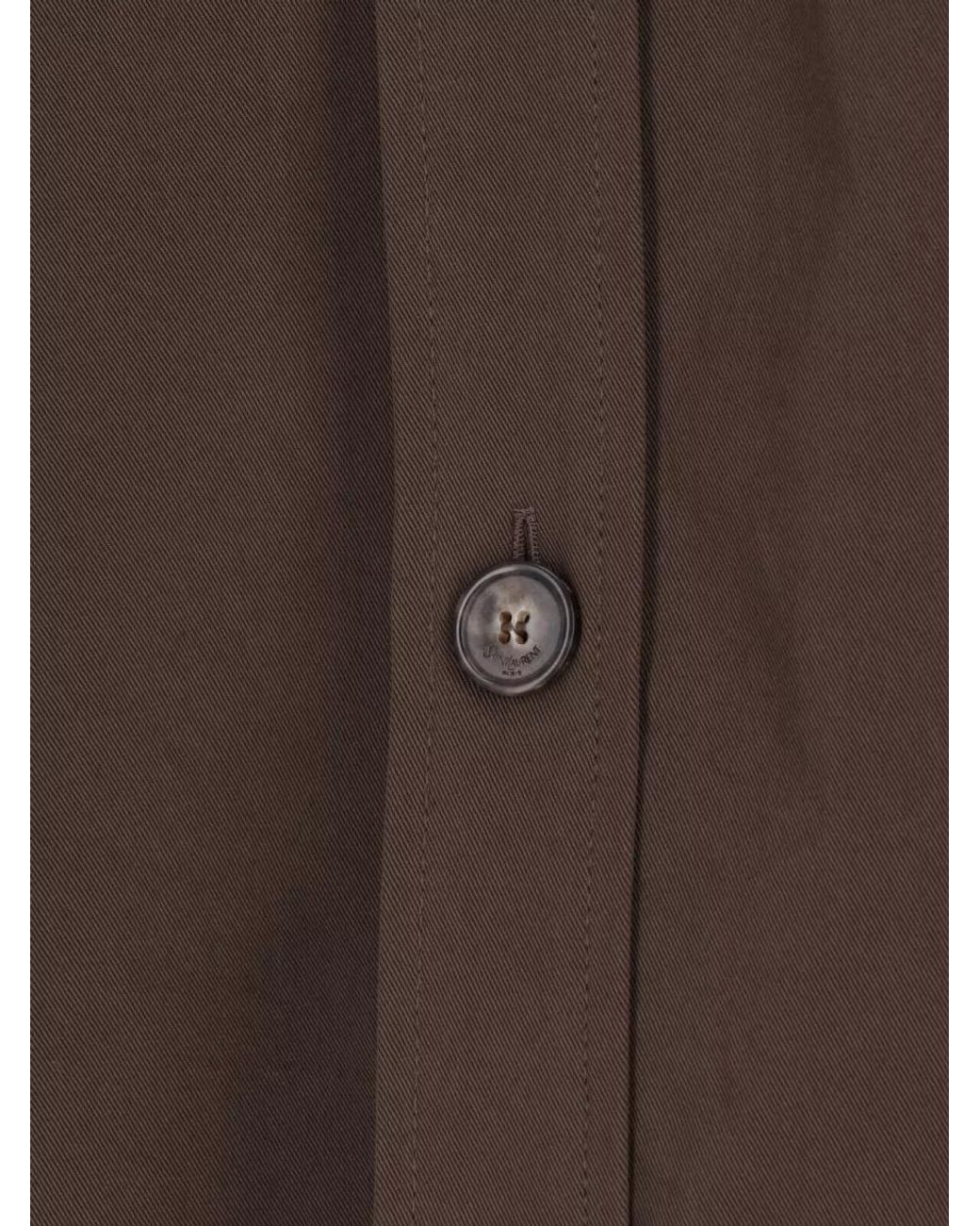 Saint Laurent Brown Fitted Jacket