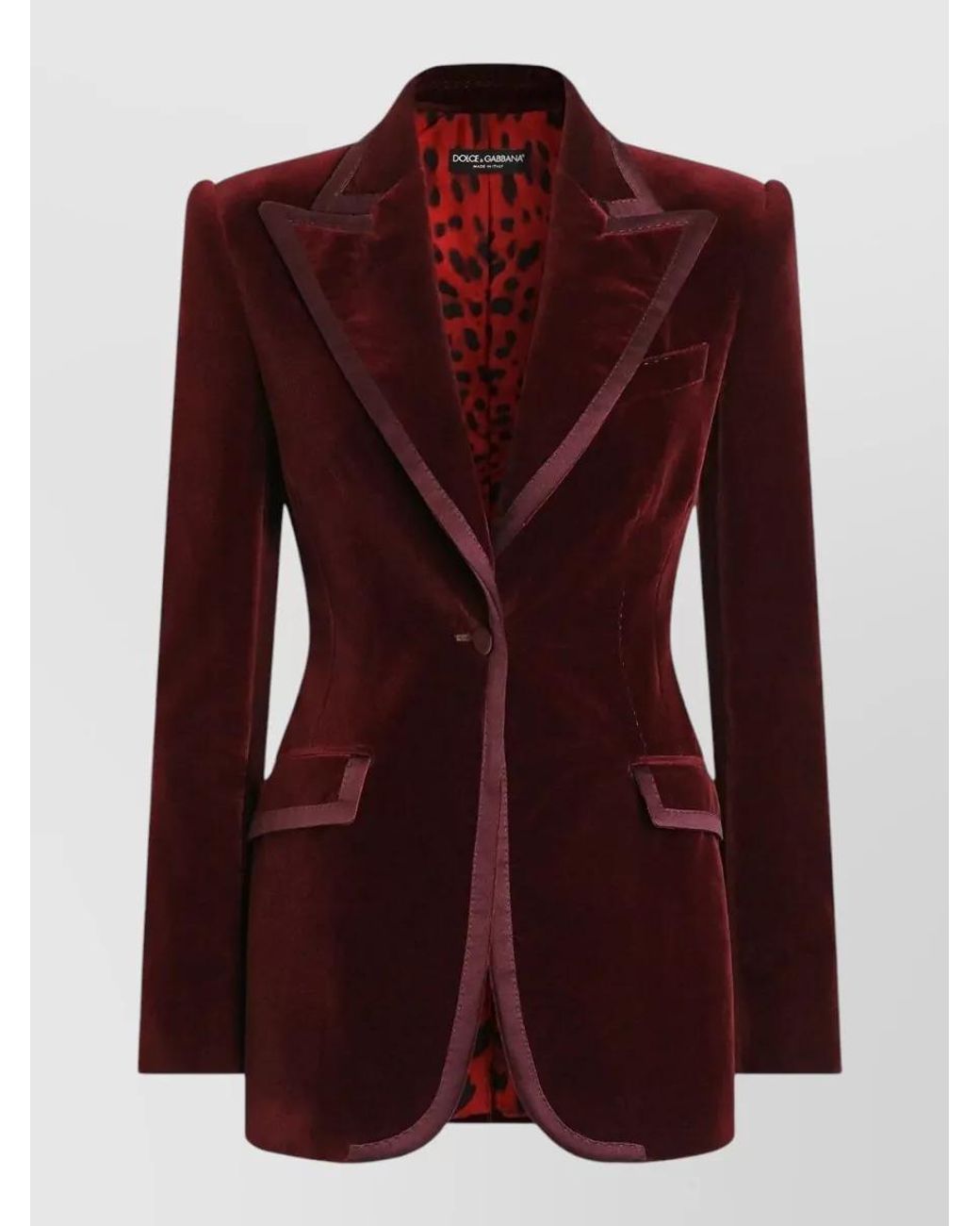 Dolce & Gabbana Purple Single Breasted Blazer