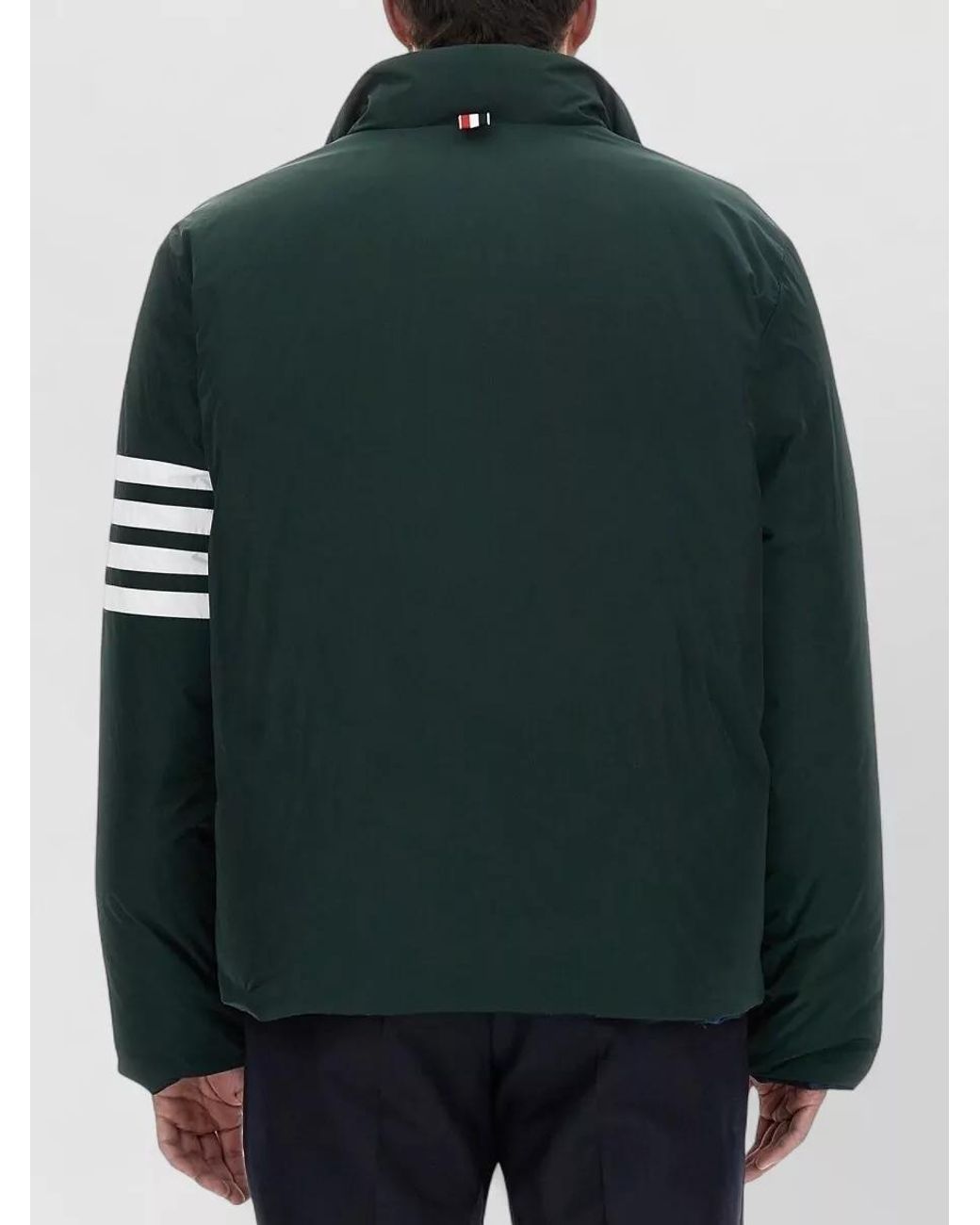 Thom Browne Blue Wool Cashmere Bomber Jacket for men