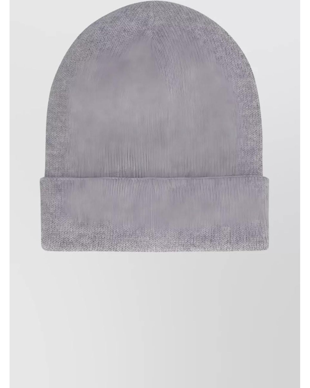 McQueen Gray Cashmere Beanie Hat for men