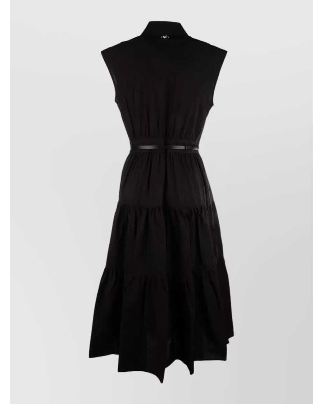 Michael Kors Black Cotton Midi Dress