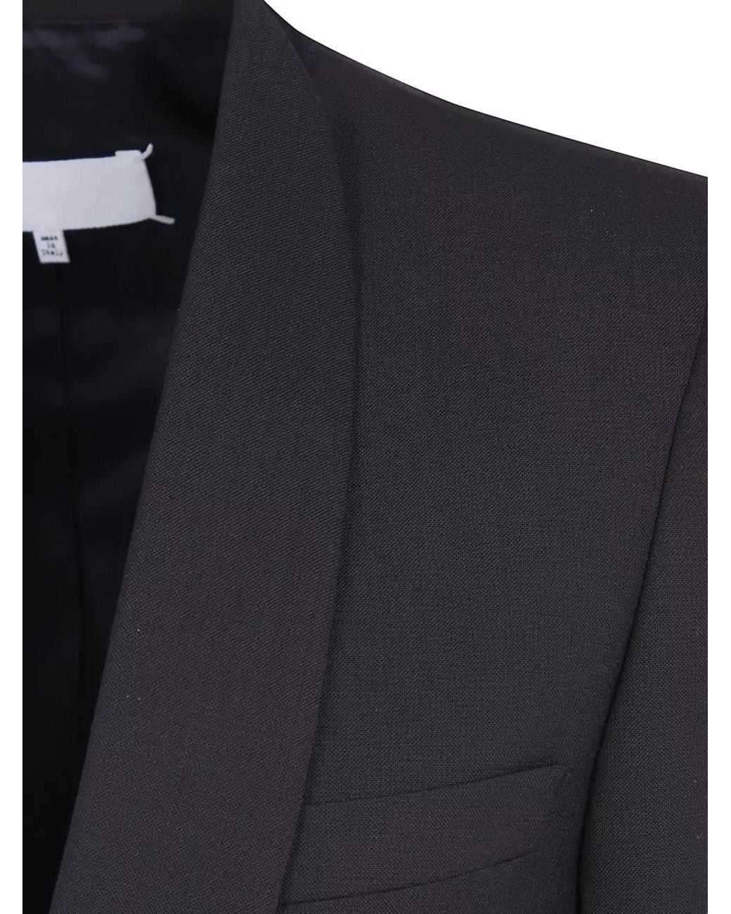 Maison Margiela Blue Single-Breasted Wool Blazer