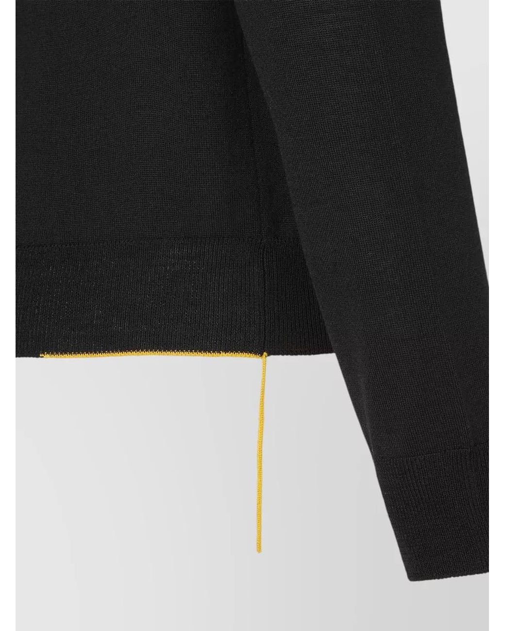Fendi Black Wool Crew-Neck Jumper for men