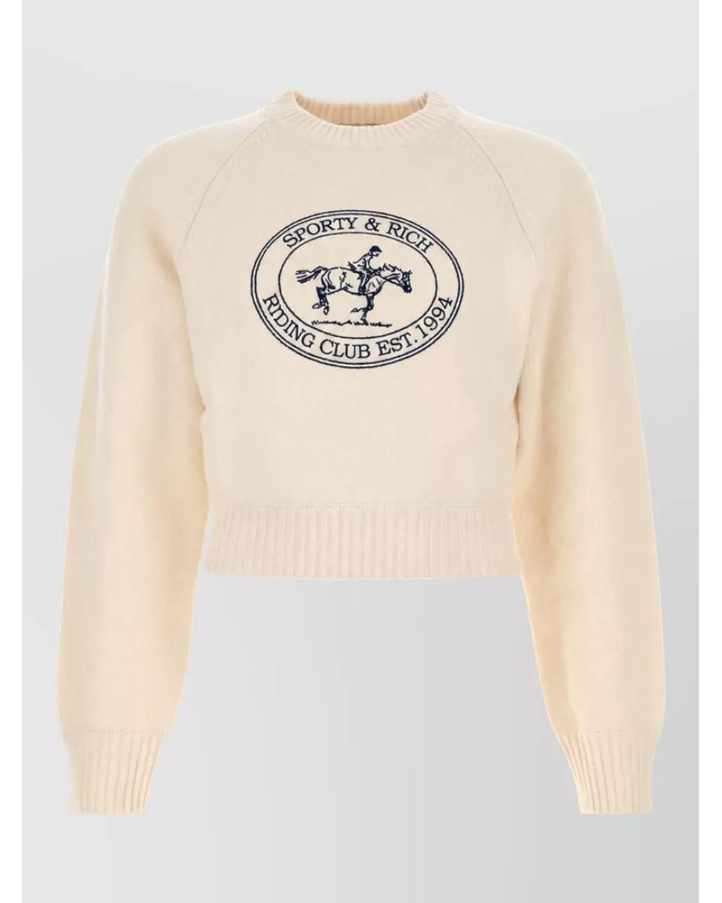 Sporty & Rich Natural Wool Sweater for men