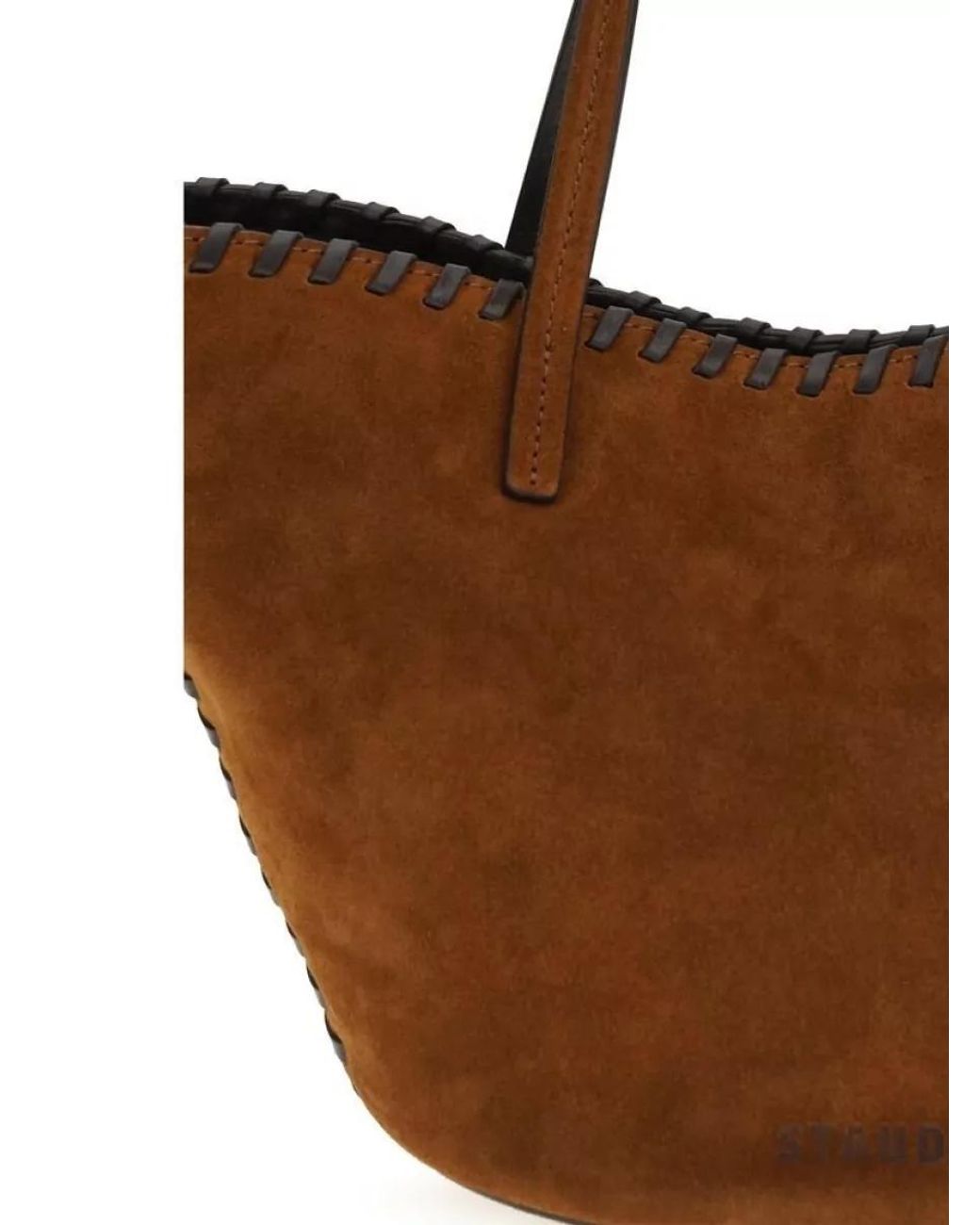 Staud Brown Bean Calf Leather Shoulder Bag