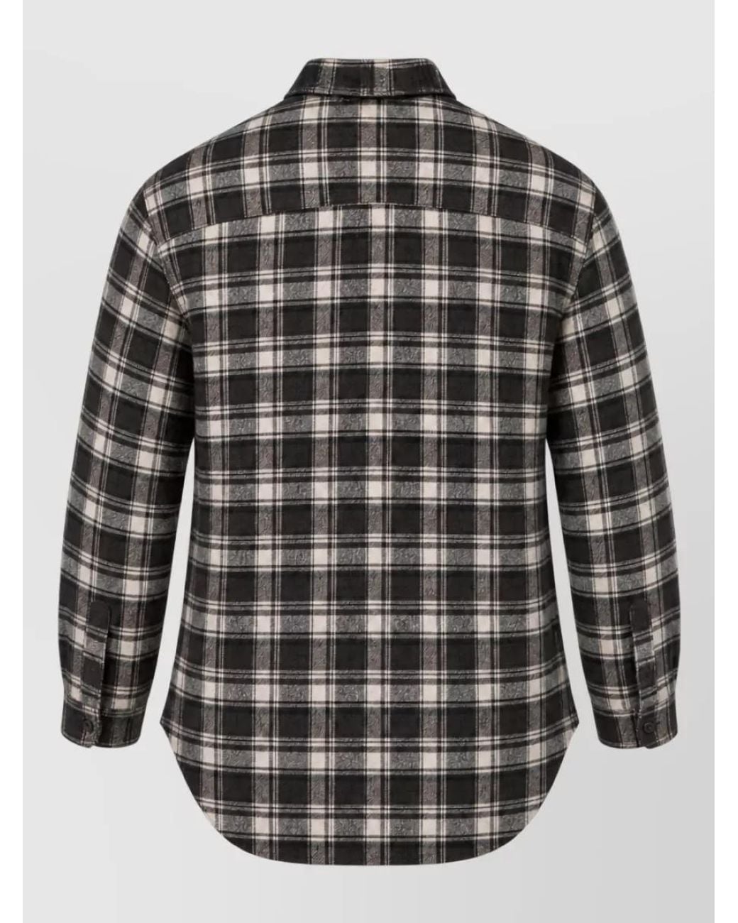 Laneus Gray Virgin Wool Shirt