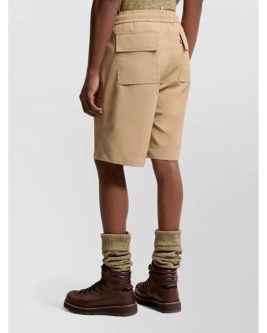 Moncler Natural Technical Cargo Shorts for men