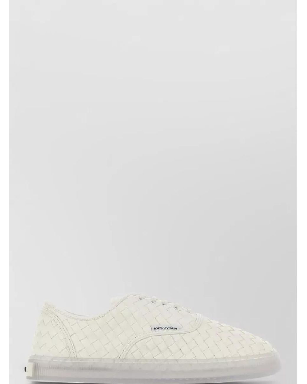 Bottega Veneta Natural Leather Intreccio Low-Top Sneakers