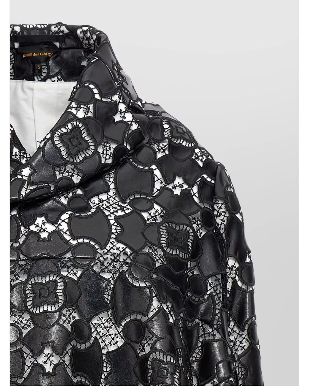 Comme des Garçons Gray Lace Fitted Jacket