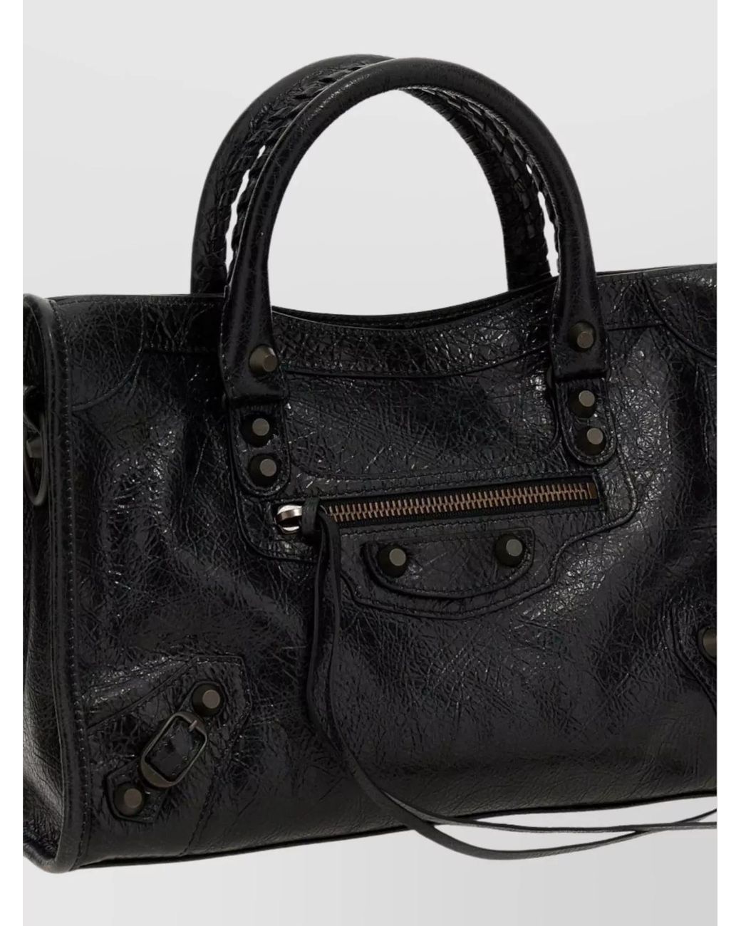 Balenciaga Black Le City Small Lamb Leather Shoulder Bag