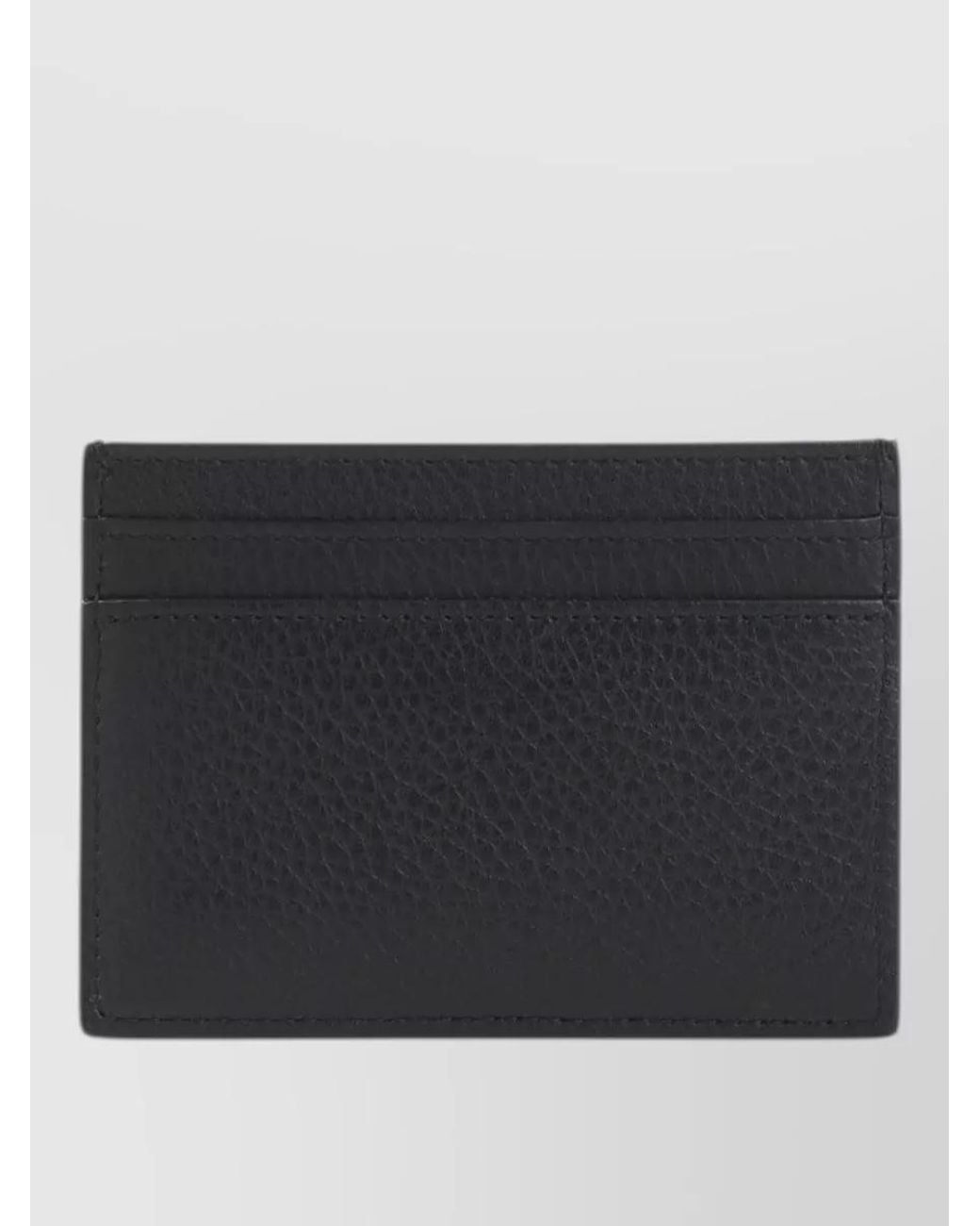 Saint Laurent Black Leather Tiny Card Holder