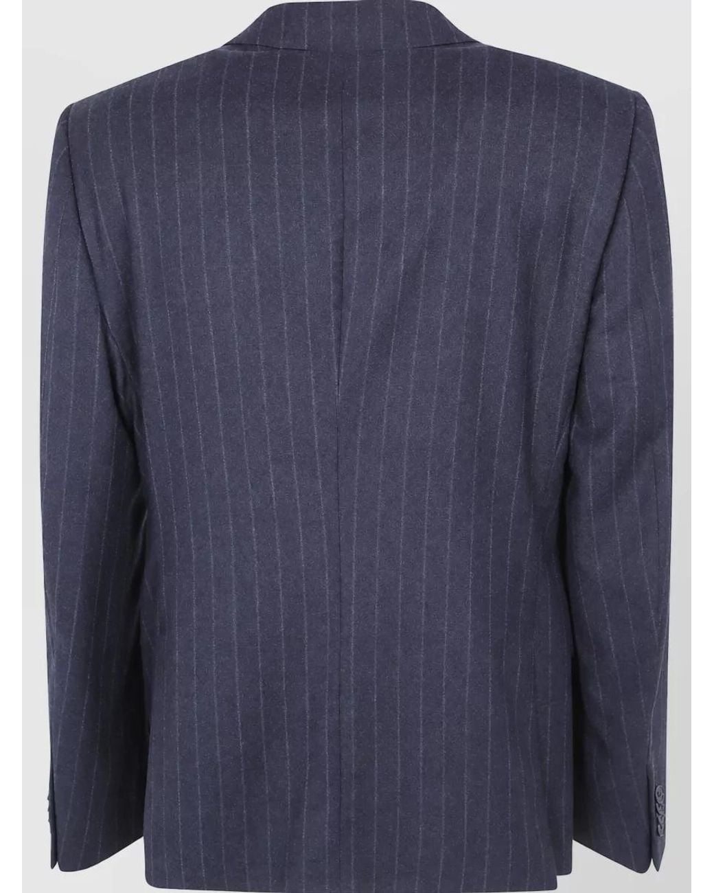 Zegna Blue Single Breasted Coat for men
