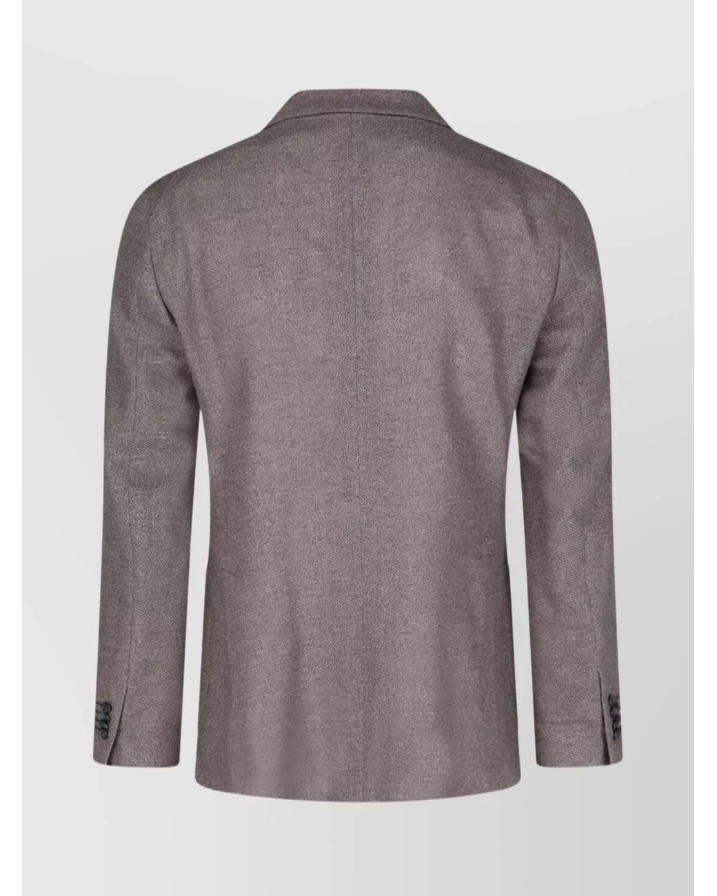Tagliatore Gray Silk Wool Double-Breasted Blazer for men