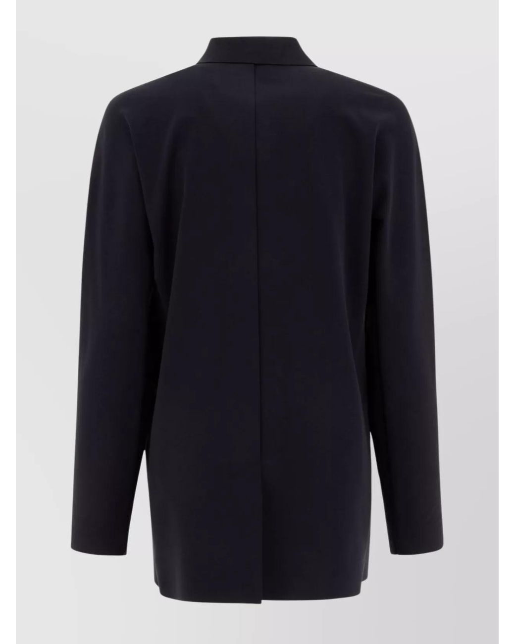 Max Mara Blue Single-Breasted Jersey Blazer