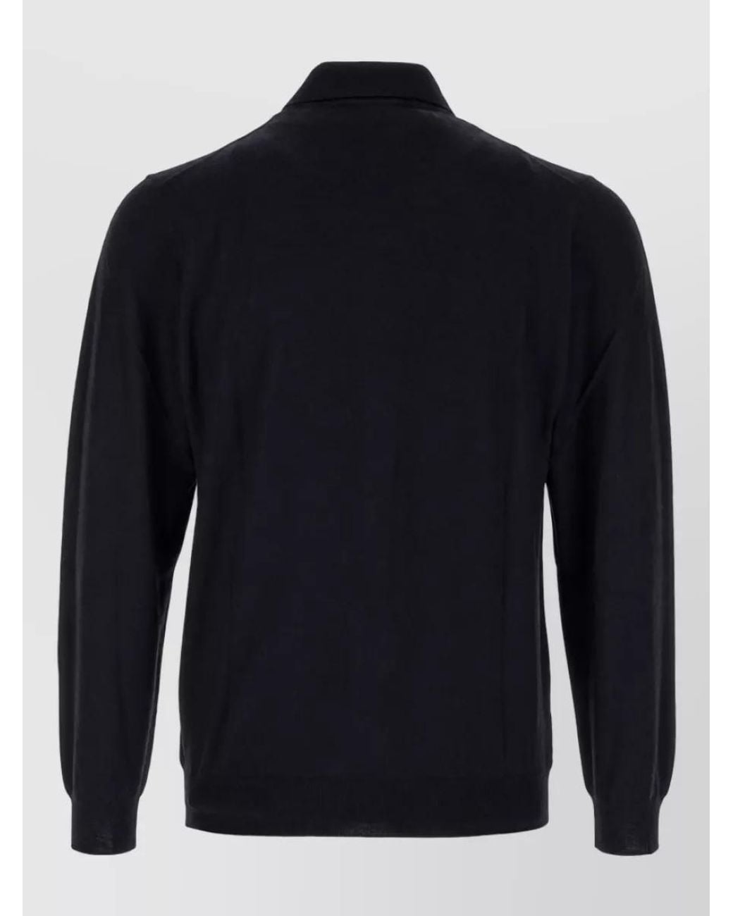 Fedeli Blue Wool Cardigan for men