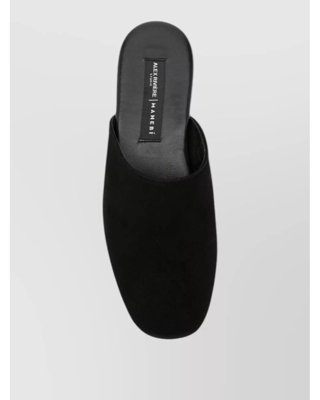Manebí Black Leather Slippers
