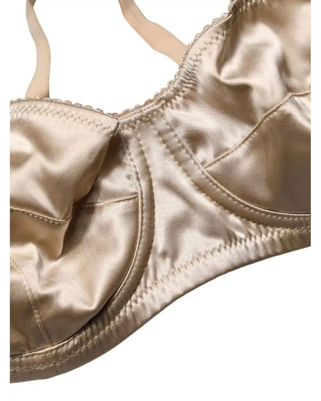 Dolce & Gabbana Natural Silk Underwire Balconette Bra