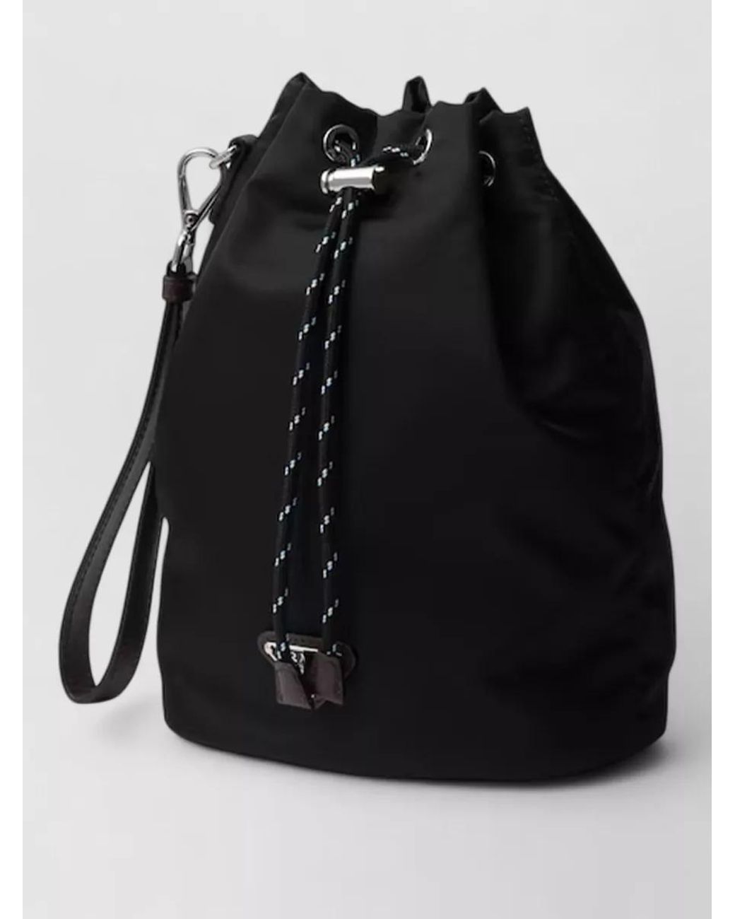 Prada Black Bucket Re-Nylon Bucket Bag