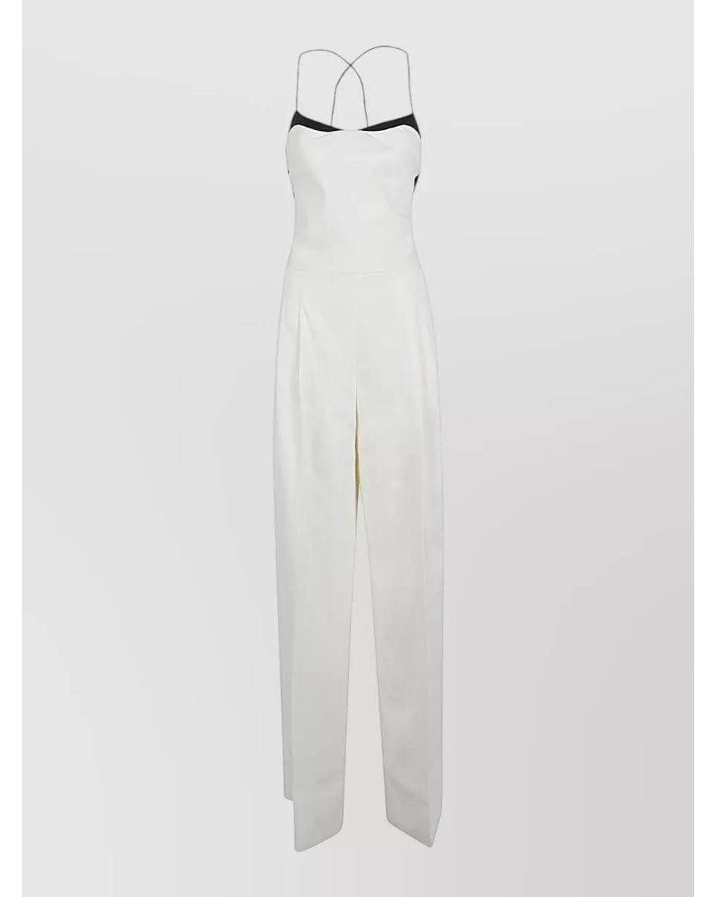 Tom Ford White Silk Long Jumpsuit