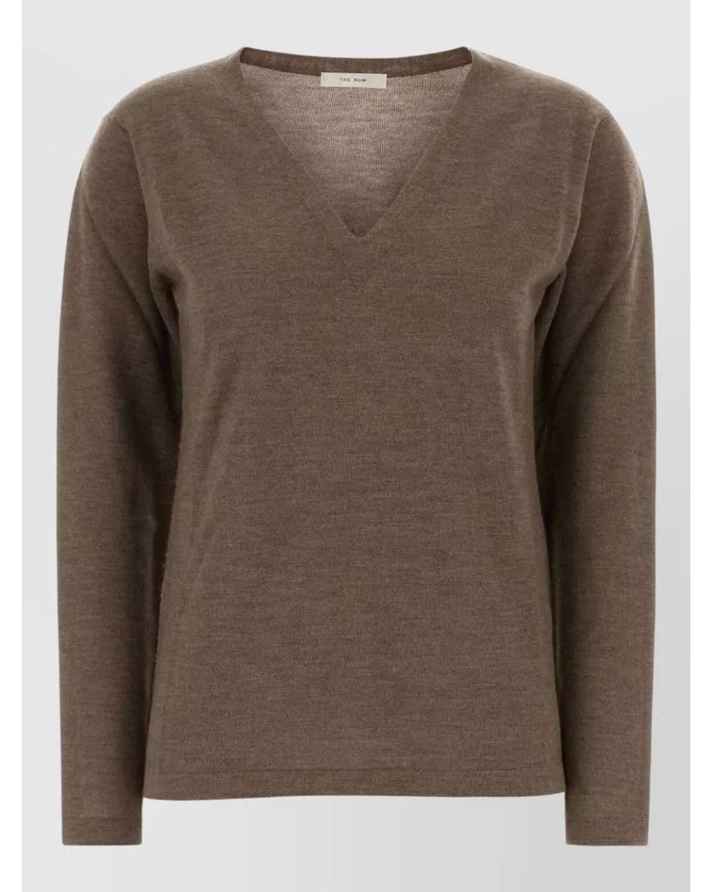 The Row Brown Cashmere Sweater