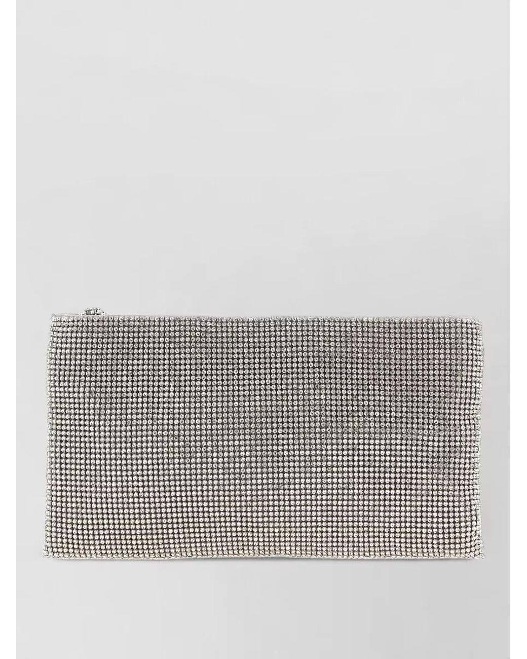 Benedetta Bruzziches Gray Crystal Clutch Bag