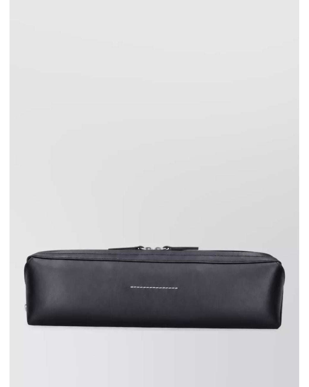 MM6 by Maison Margiela Gray Circle Leather Belt Bag
