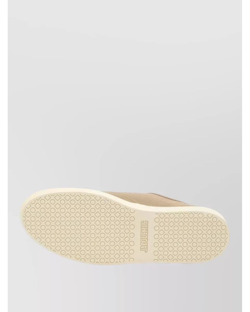Jacquemus Natural Cotton Lace-Up Low-Top Sneakers for men