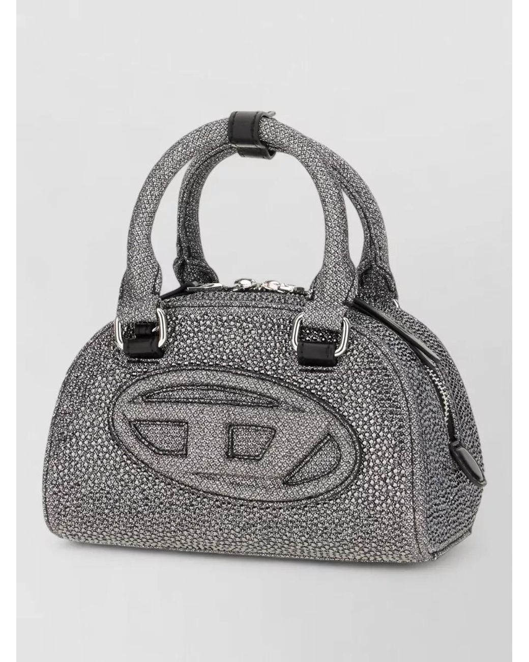 DIESEL Gray 1Dr Mini Crystal-Embellished Shoulder Bag