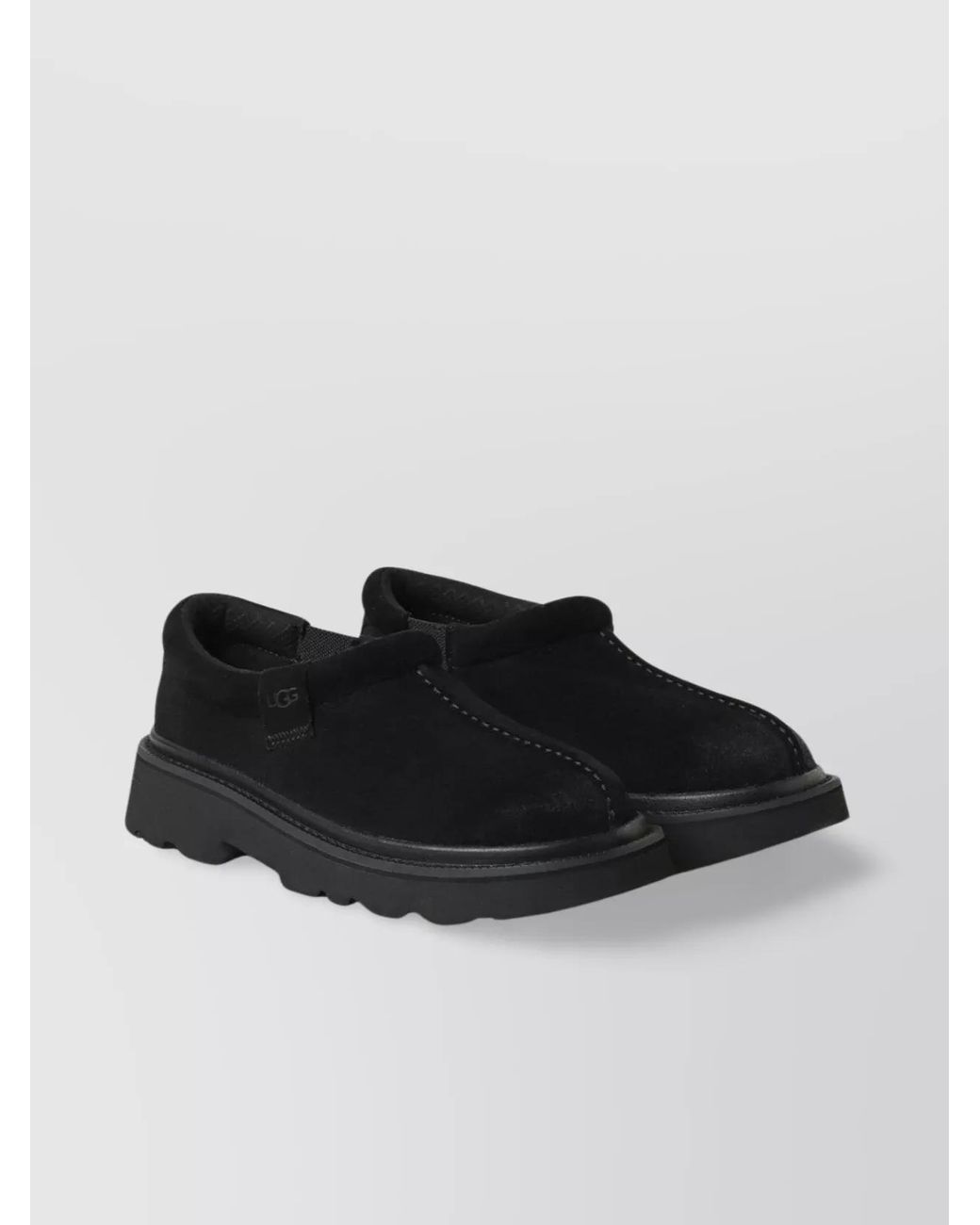 Ugg Black Leather Lace-Up Shoes for men