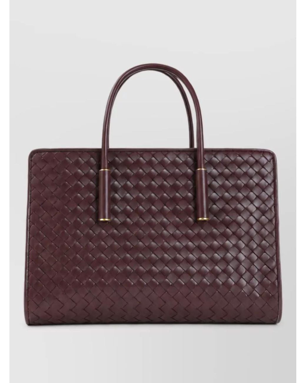 Bottega Veneta Purple Small Leather Tote Bag