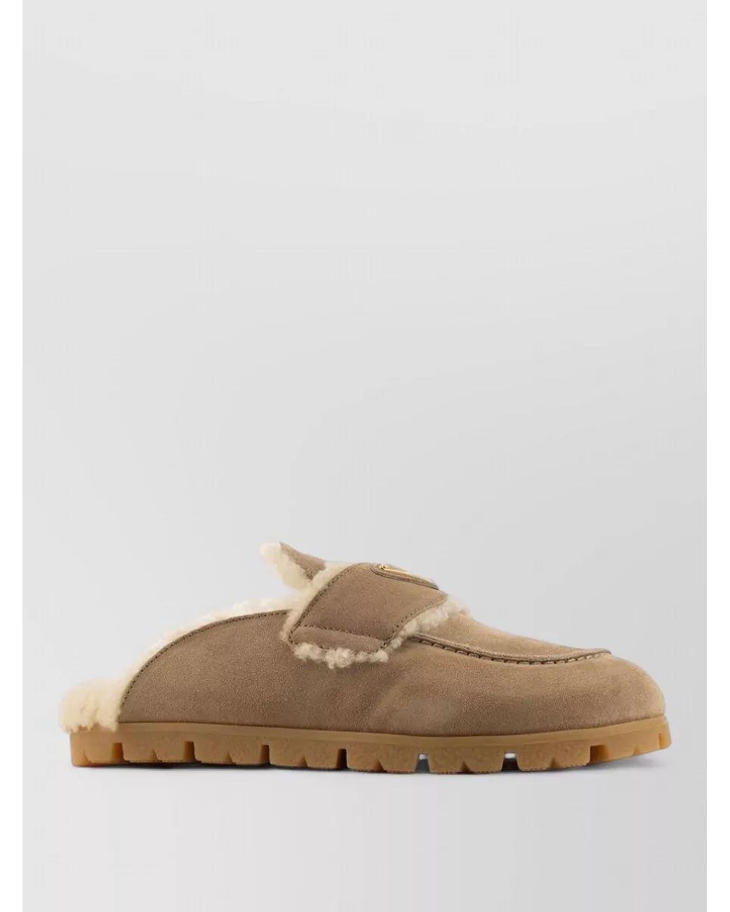Prada Brown Leather Mules