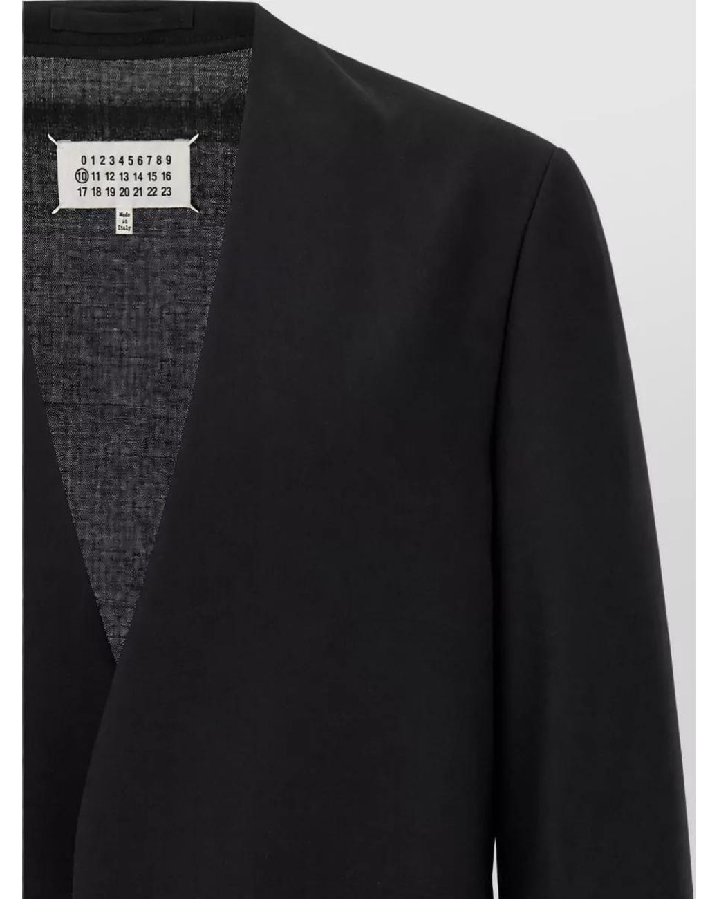 Maison Margiela Black Wool Regular-Fit Suit Jacket for men