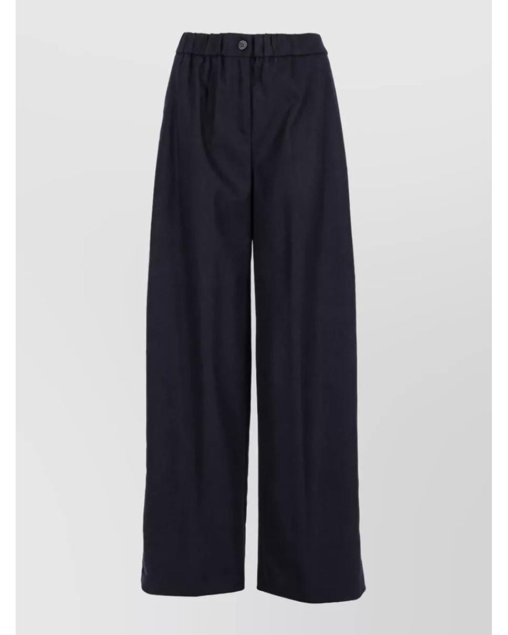 Nude Blue Wide-Leg Trousers