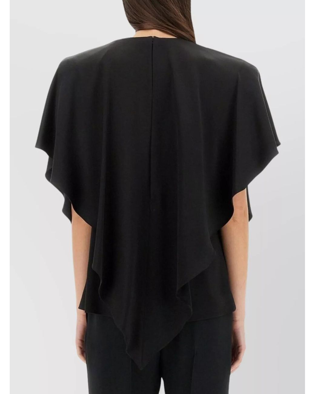 Stella McCartney Black Draped Blouse